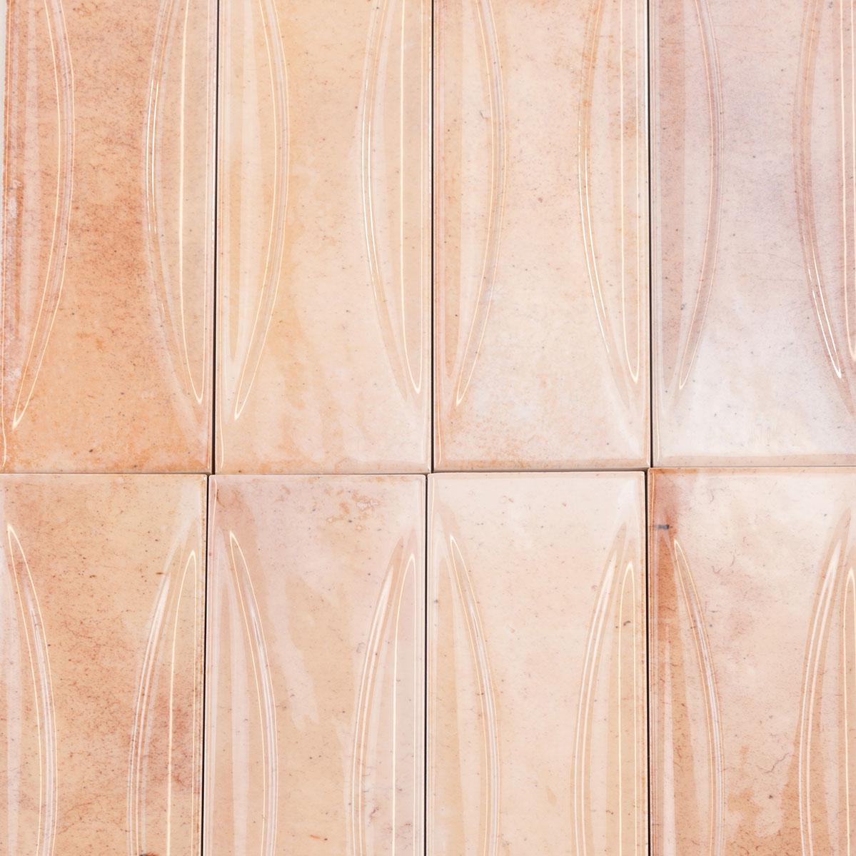 Luna Arc Pink 2.5x8 Ceramic Subway Tile | Tile Club