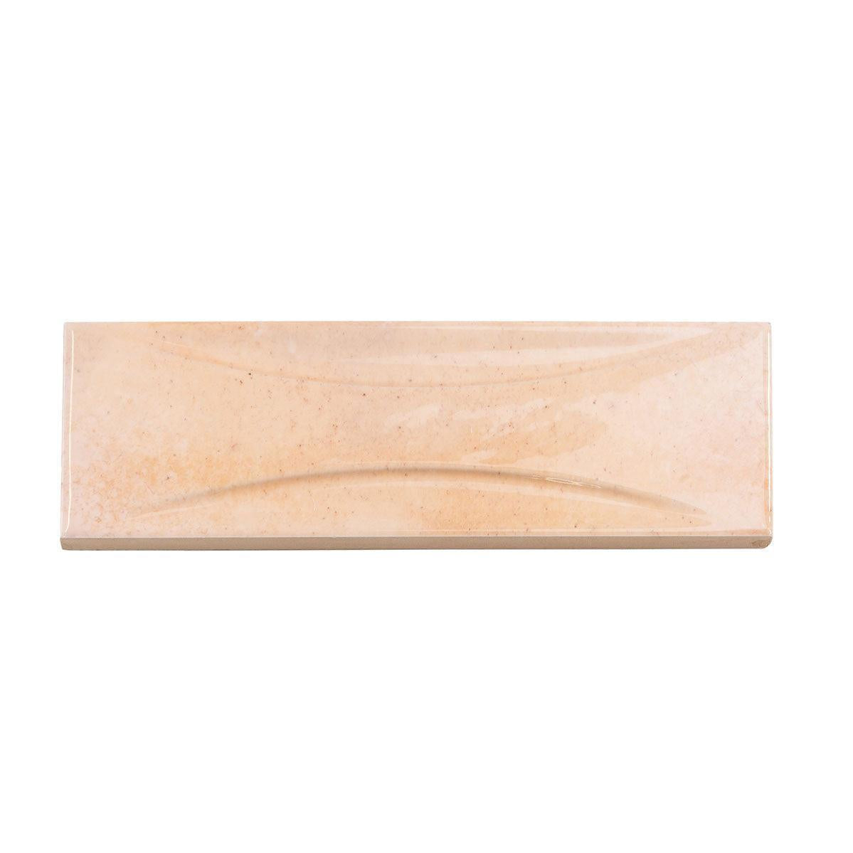 Luna Arc Pink 2.5x8 Ceramic Subway Tile | Tile Club