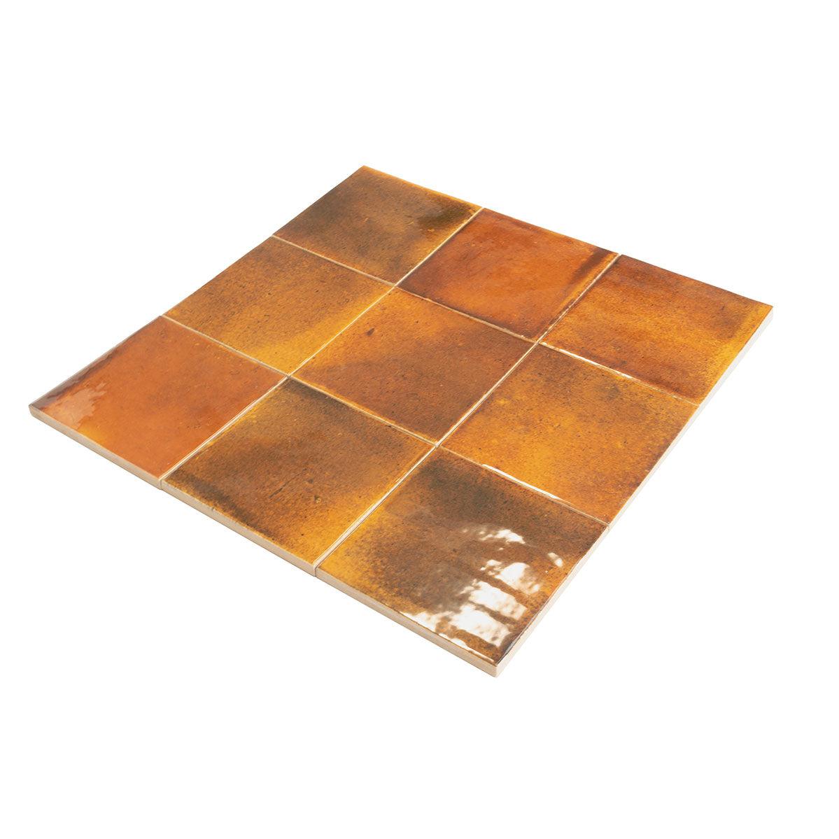 Luna Red 4x4 Ceramic Square Tile | Tile Club