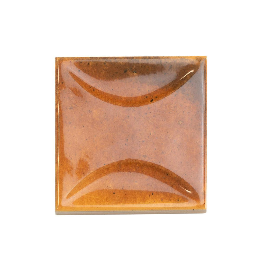 Luna Arc Red 4x4 Ceramic Square Tile | Tile Club