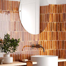 Luna Red 2.5x8 Ceramic Subway Tile | Tile Club