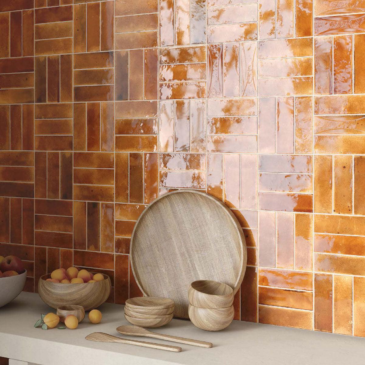 Luna Red 2.5x8 Ceramic Subway Tile | Tile Club