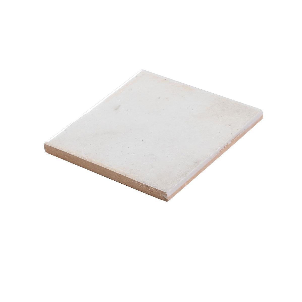 Luna White 4x4 Ceramic Square Tile | Tile Club