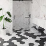 Magic Black Porcelain Hexagon Tile