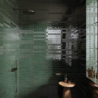 Malden Ridged Bosque Gloss Ceramic Tile 2"x17" | Tile Club