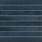 Malden Ridged Naval Gloss Ceramic Tile 2"x17" | Tile Club