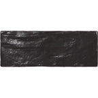 Mallorca Black Ceramic Subway Tile 2.5x8 | Tile Club