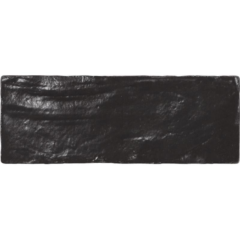 Mallorca Black Ceramic Subway Tile 2.5x8 Sample