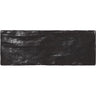Mallorca Black Ceramic Subway Tile 2.5x8 Sample