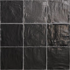 Mallorca Black Ceramic Tile 4x4 | Tile Club
