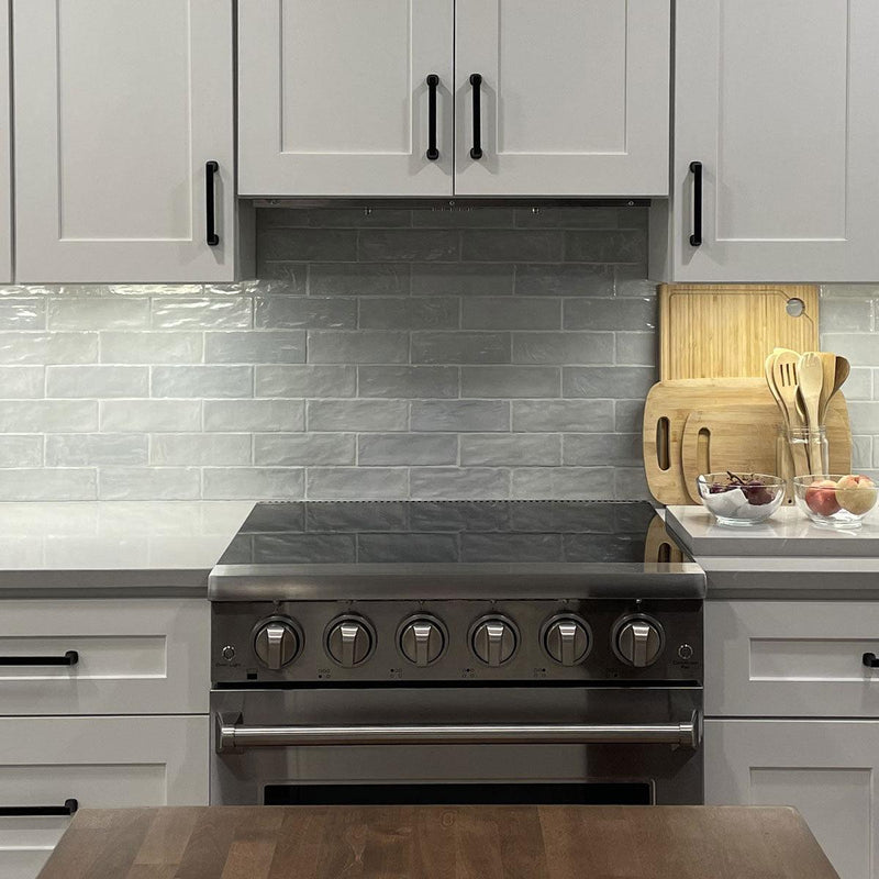 Mallorca Blue Ceramic Subway Tile 2.5x8 | Tile Club