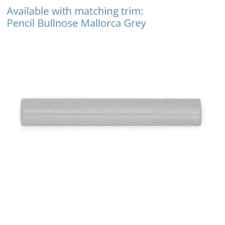 Mallorca Grey Ceramic Subway Tile 2.5x8 | Tile Club