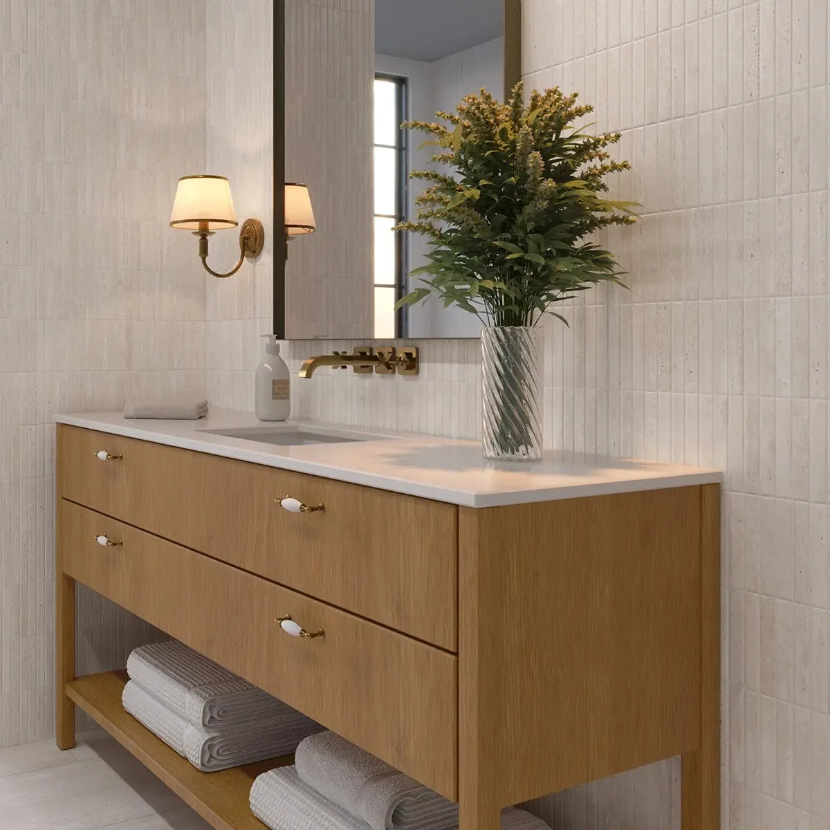 Mammoth Bone KitKat Stone Look Ceramic Tile | Tile Club