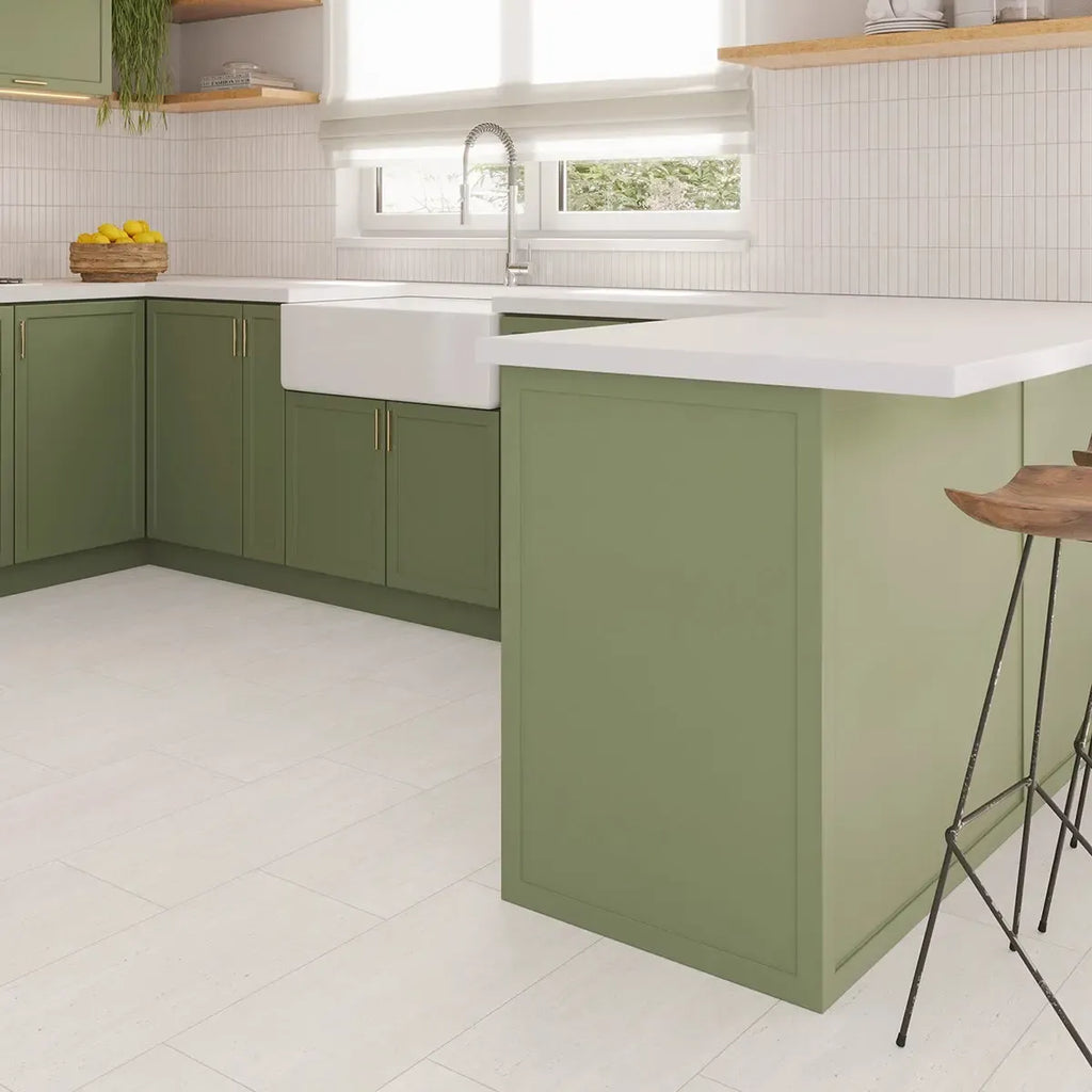 Mammoth White Stone Look Porcelain Tile 12" x 24 | Tile Club