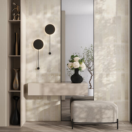 Marmatto Taupe Porcelain Subway Tile 3x24 | Tile Club