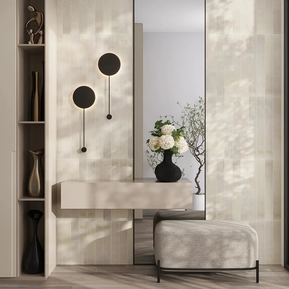 Marmatto Taupe Porcelain Subway Tile 3x24 | Tile Club