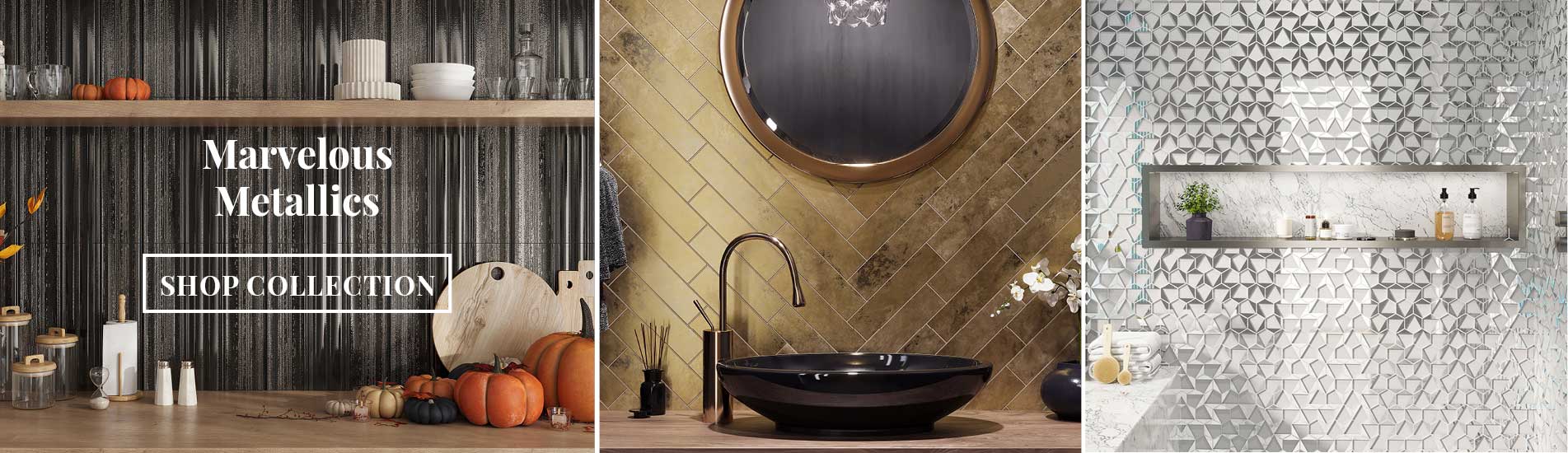 metallic tile