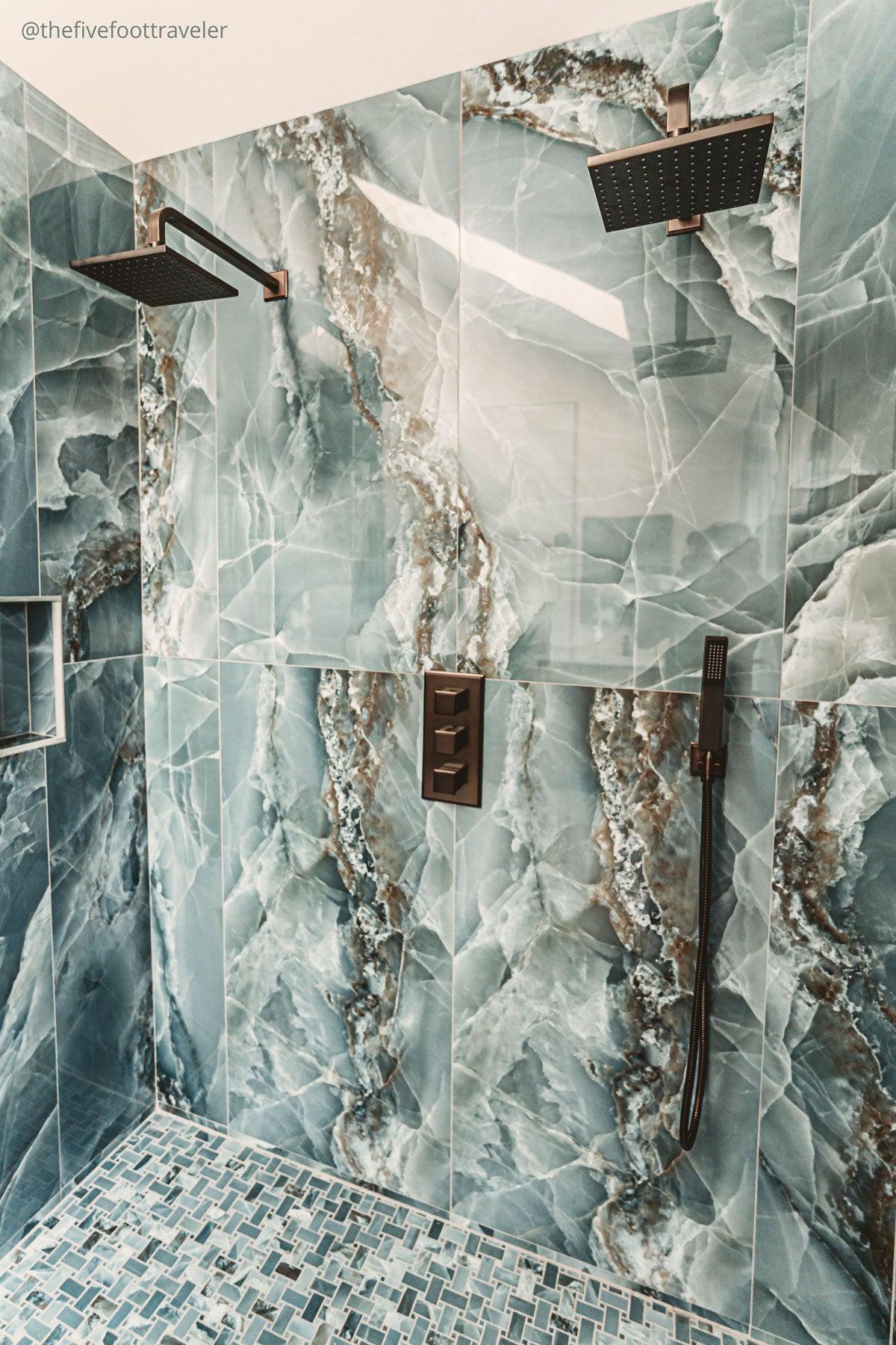 Emporio Green Onyx Large-Format Porcelain Tile 24x48 | Tile Club