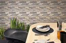 Matchstix Emperador Light Marble And Glass Mosaic Tile | Tile Club