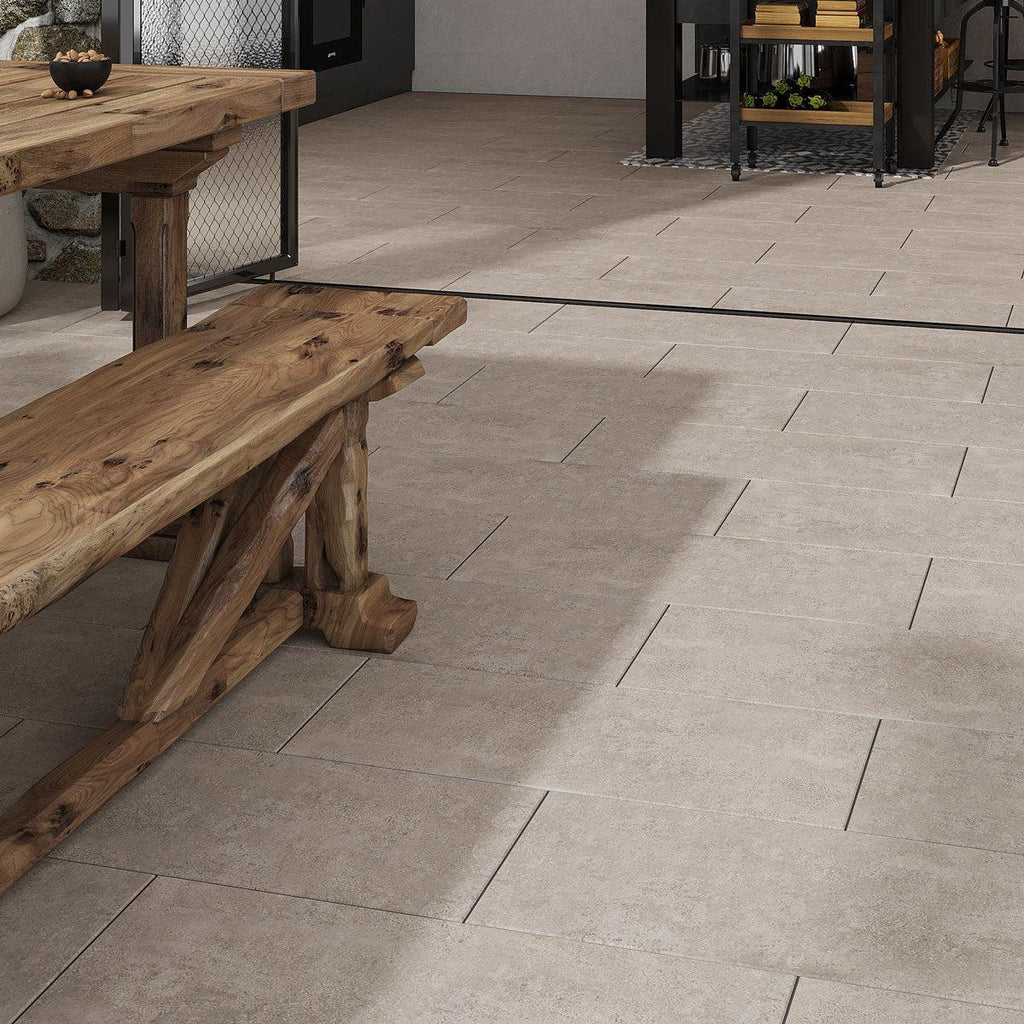 Materica Grey Stone-Look Porcelain Tile B-99 | Tile Club