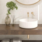 Сriss-cross basket weave thassos marble mosaic bathroom wall