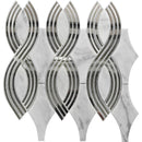 carrara ribbon mosaic tile