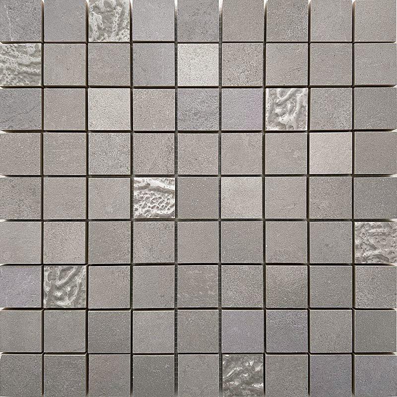 Mistery Gray Textured Ceramic Mosaic Tile