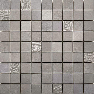 Mistery Gray Textured Ceramic Mosaic Tile Sample