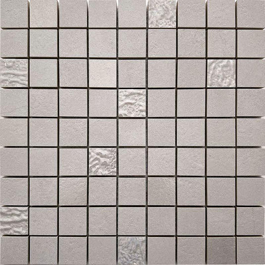 Mistery White Textured Ceramic Mosaic Tile