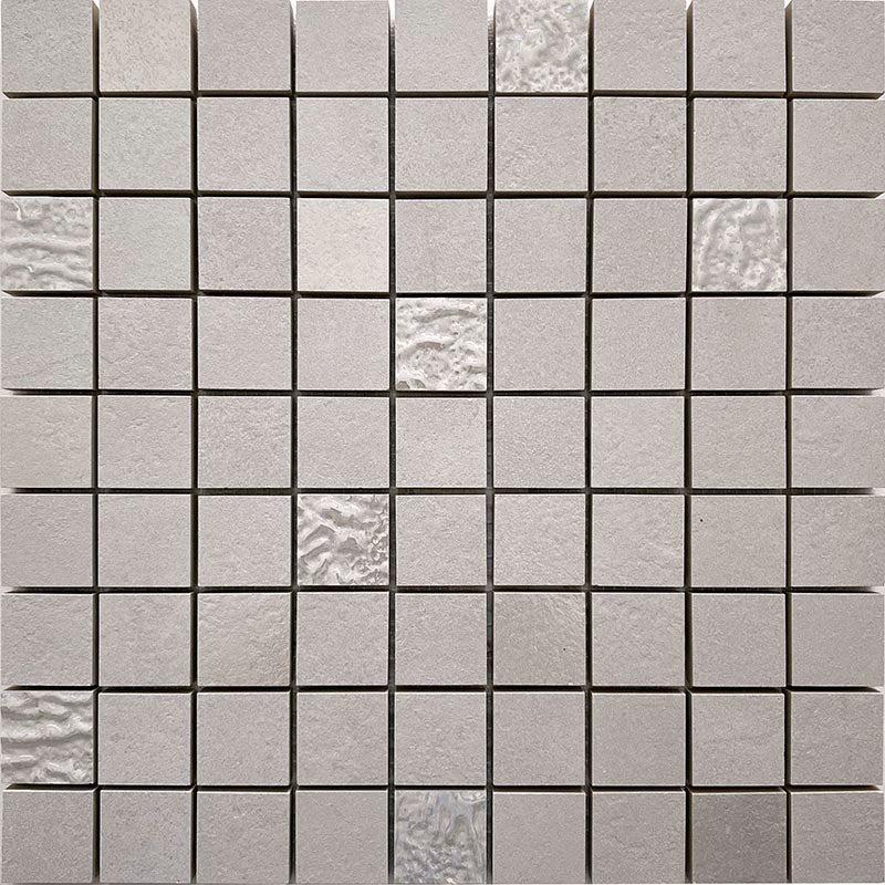 Mistery White Textured Ceramic Mosaic Tile