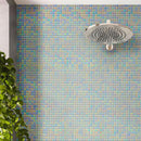 Misty Pearl Squares Glass Pool Tile | Tile Club