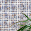 Mixed Cool Tones Glass Squares Pool Tile | Tile Club