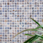Mixed Cool Tones Glass Squares Pool Tile | Tile Club