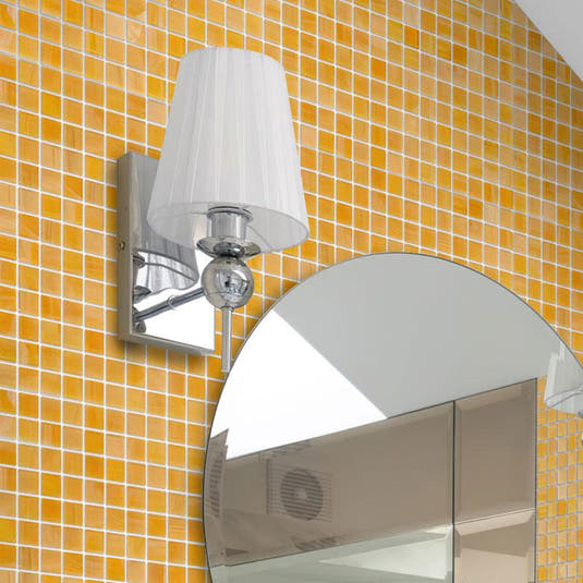 Mixed Tangerine Squares Glass Pool Tile | Tile Club