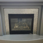 Silver Mercury Glass Fireplace Surround from Tile Club