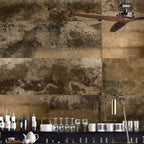 Molten Gold 16x48 Large Format Ceramic Tile | Tile Club