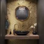 Molten Gold Brick Ceramic Subway Tile | Tile Club