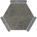 Montura Bronze Slate Porcelain Hexagon Tile | Tile Club
