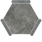 Montura Bronze Slate Porcelain Hexagon Tile | Tile Club