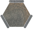 Montura Bronze Slate Porcelain Hexagon Tile | Tile Club