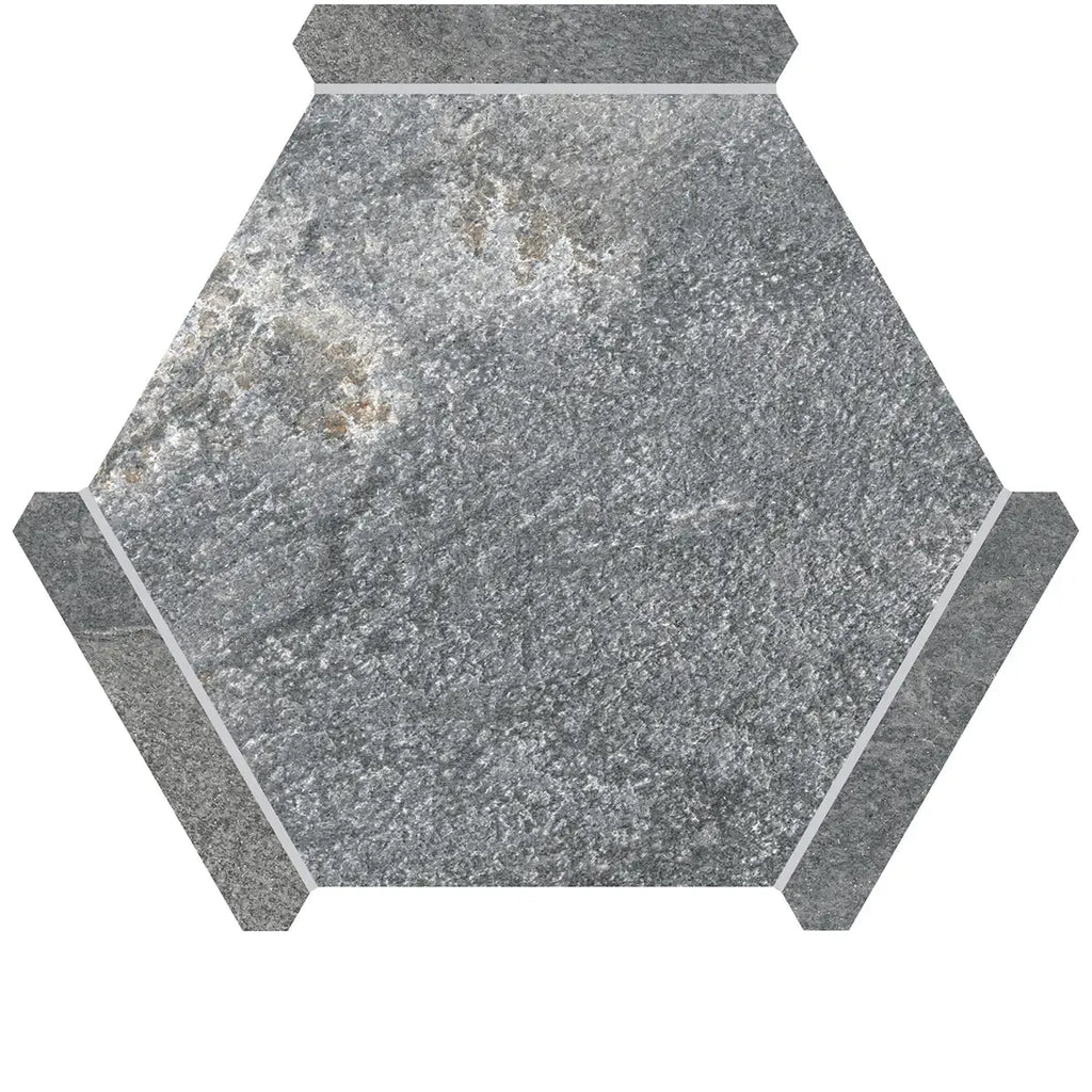 Montura Bronze Slate Porcelain Hexagon Tile | Tile Club
