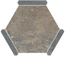 Montura Bronze Slate Porcelain Hexagon Tile | Tile Club