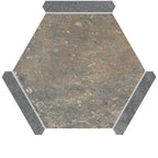 Montura Bronze Slate Porcelain Hexagon Tile | Tile Club