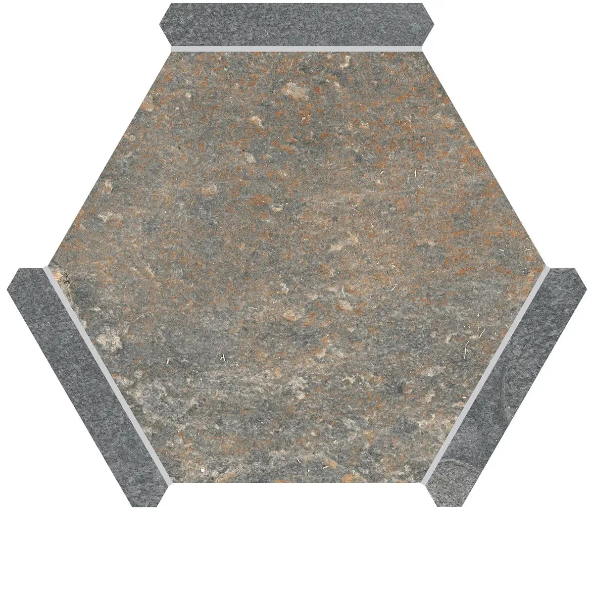 Montura Bronze Slate Porcelain Hexagon Tile | Tile Club