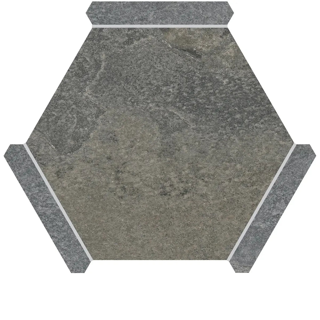 Montura Bronze Slate Porcelain Hexagon Tile | Tile Club