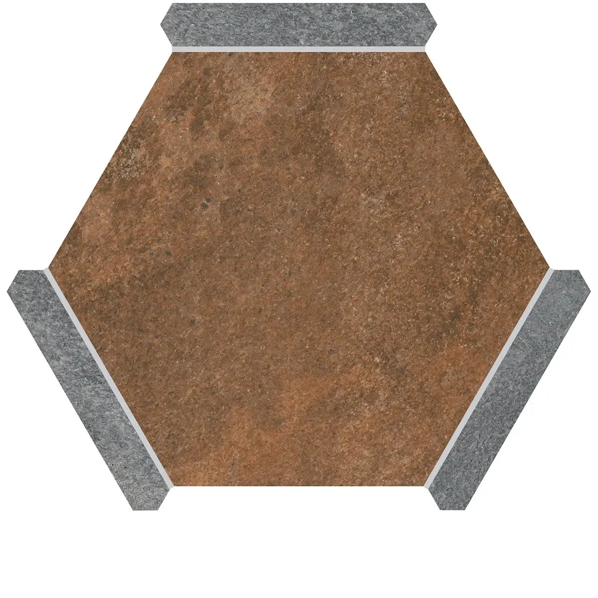 Montura Bronze Slate Porcelain Hexagon Tile | Tile Club