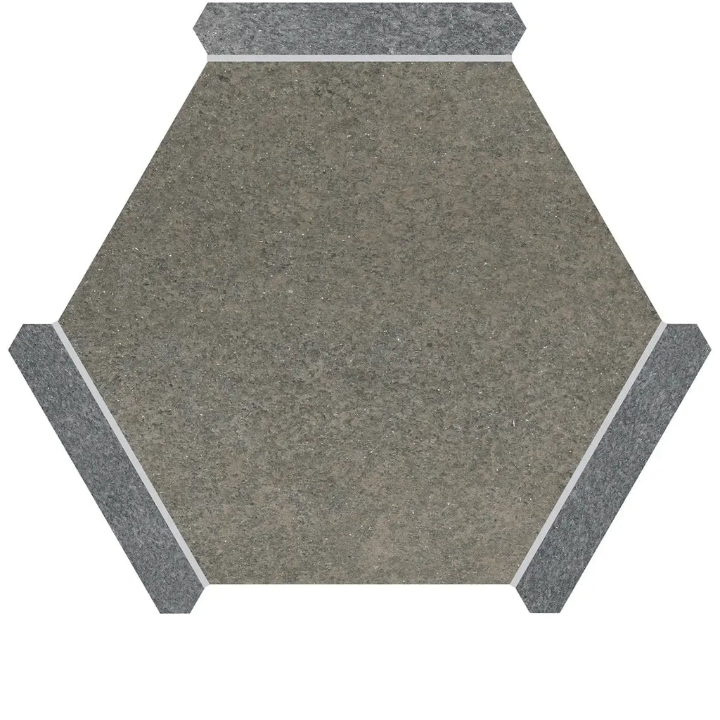Montura Bronze Slate Porcelain Hexagon Tile | Tile Club