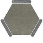 Montura Bronze Slate Porcelain Hexagon Tile | Tile Club