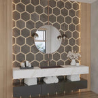 Montura Charcoal Concrete Porcelain Hexagon Tile | Tile Club