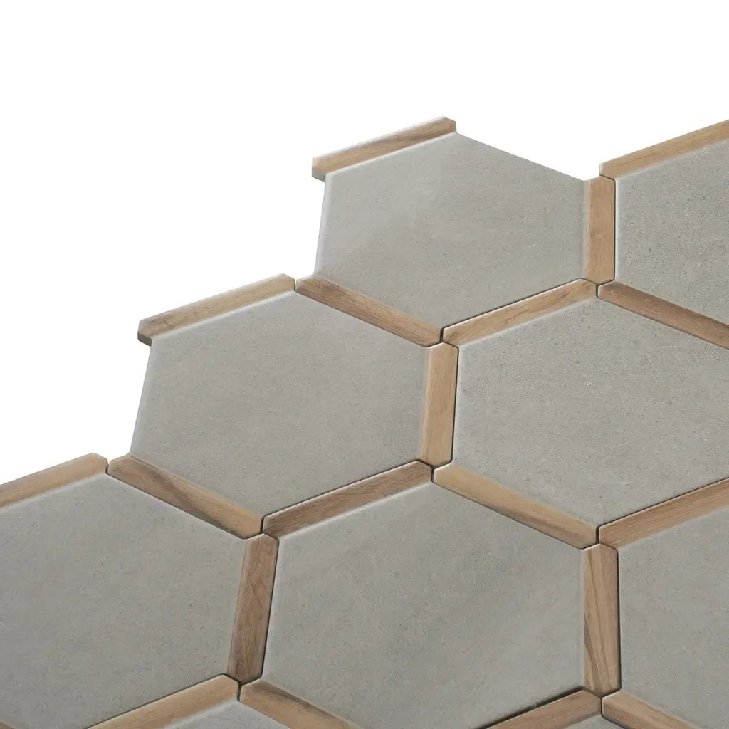 Montura Concrete Porcelain Hexagon Tile | Tile Club